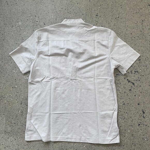 Club Monaco Men’s Light Gray Short Sleeve Henley Shirt – Size Small - Picture 4 of 4